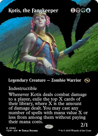 Kotis, the Fangkeeper (TDM-362) - Tarkir: Dragonstorm: (Showcase) (Borderless) Foil