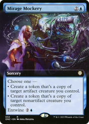 Mirage Mockery (Extended Art) [Phyrexia: All Will Be One Commander]