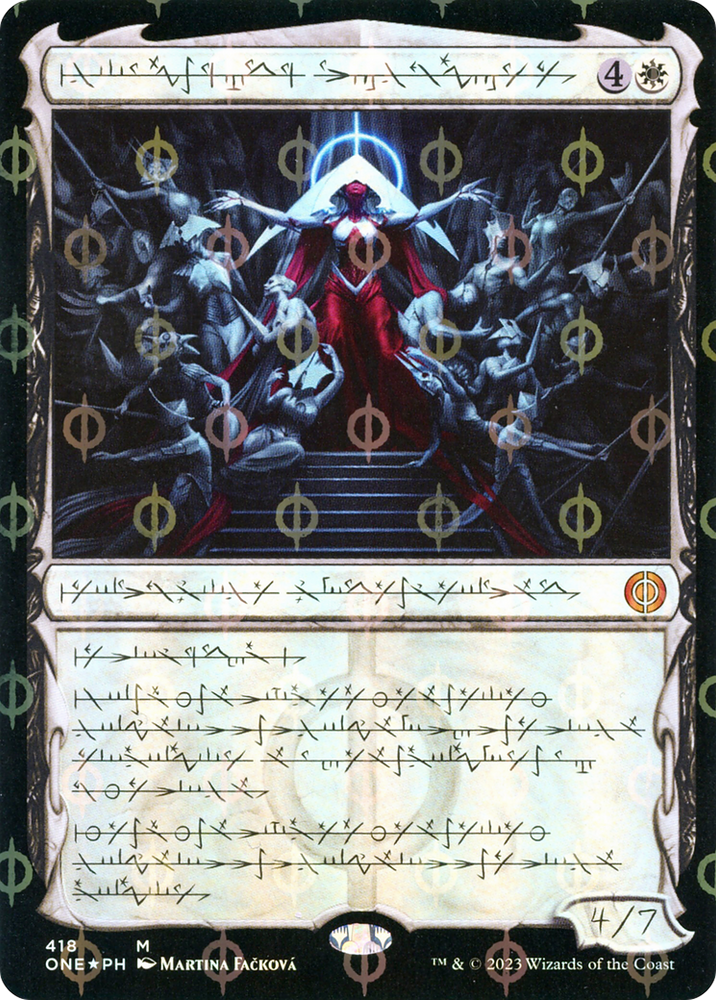 Elesh Norn, Mother of Machines (Phyrexian Step-and-Compleat Foil) [Phyrexia: All Will Be One]