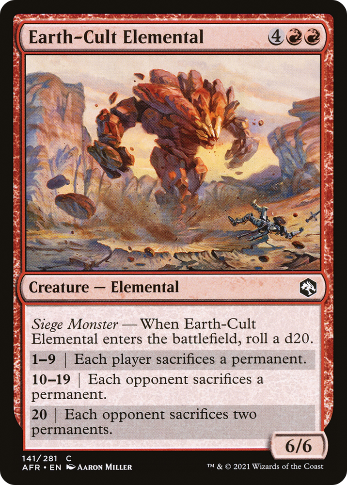 Earth-Cult Elemental [Dungeons & Dragons: Adventures in the Forgotten Realms]