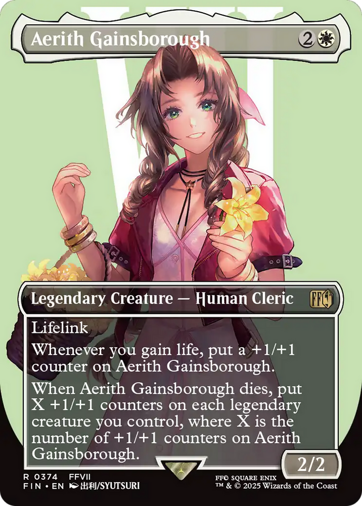 Aerith Gainsborough (Borderless) (FIN-374) - FINAL FANTASY (Borderless)