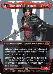 Clive, Ifrit's Dominant // Ifrit, Warden of Inferno (FIN-385) - FINAL FANTASY: (enchantment) (Borderless) Foil