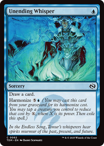 Unending Whisper (TDM-062) - Tarkir: Dragonstorm Foil