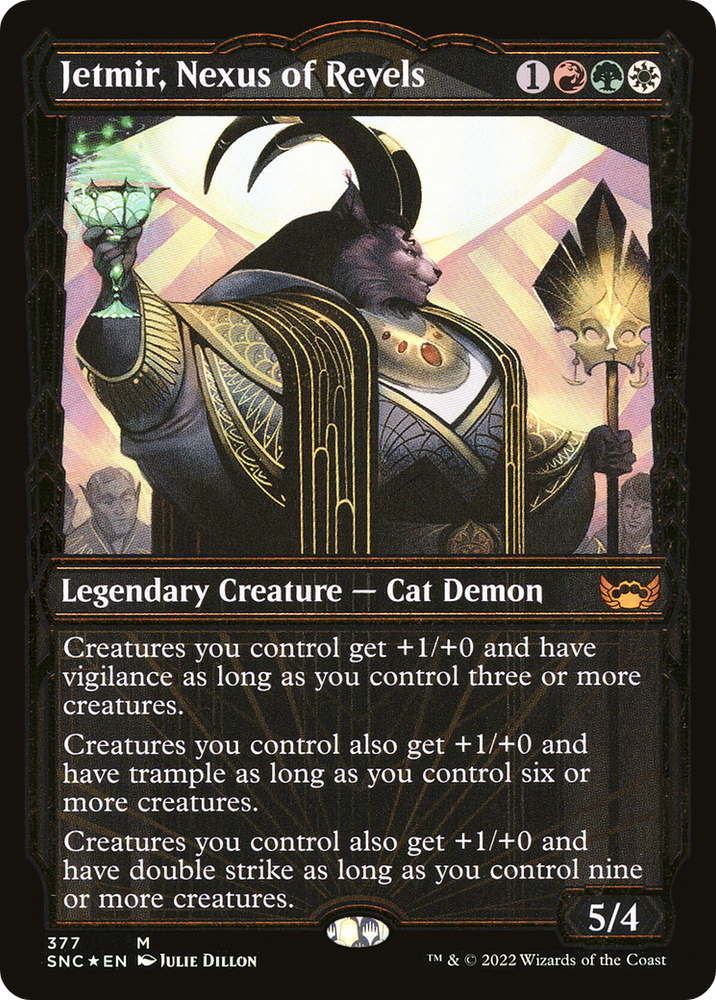 Jetmir, Nexus of Revels (Showcase Golden Age Gilded Foil) [Streets of New Capenna]