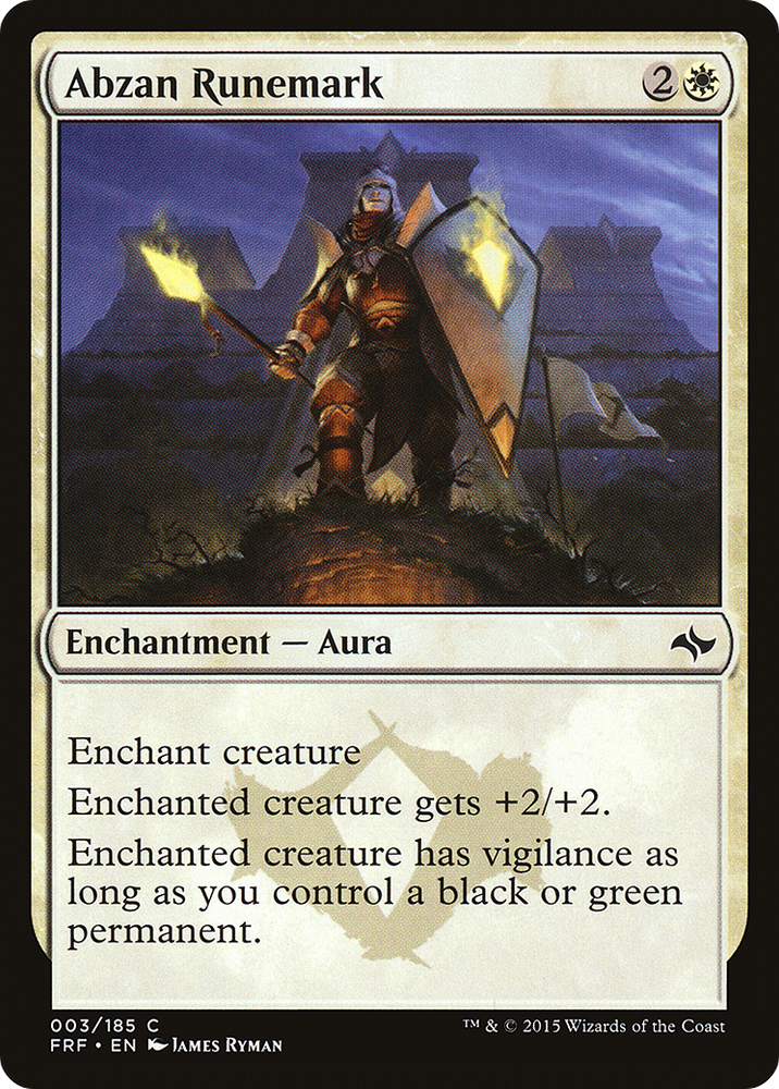 Abzan Runemark [Fate Reforged]