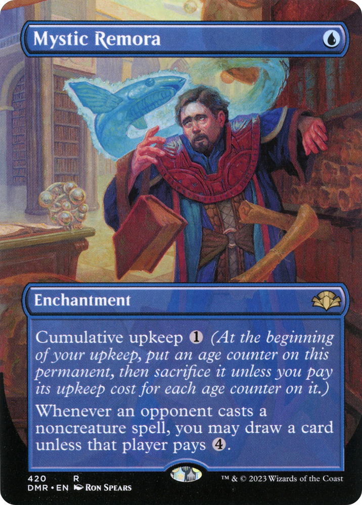 Mystic Remora (Borderless Alternate Art) [Dominaria Remastered]