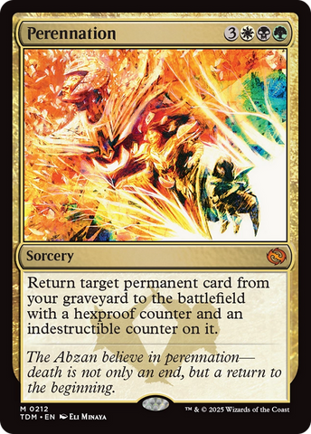 Perennation (TDM-212) - Tarkir: Dragonstorm